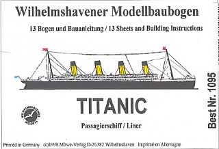 Plan PassengerShip RMS Titanic - WILHELMS